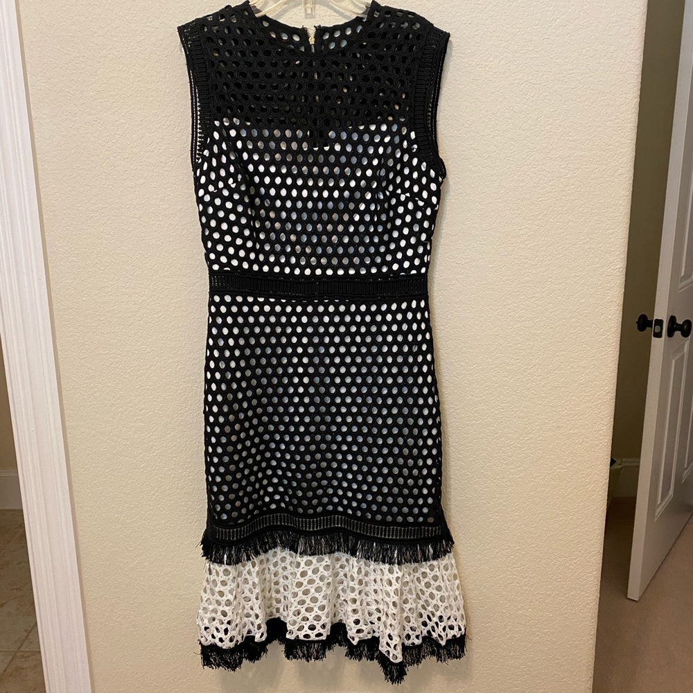 Black and white dress